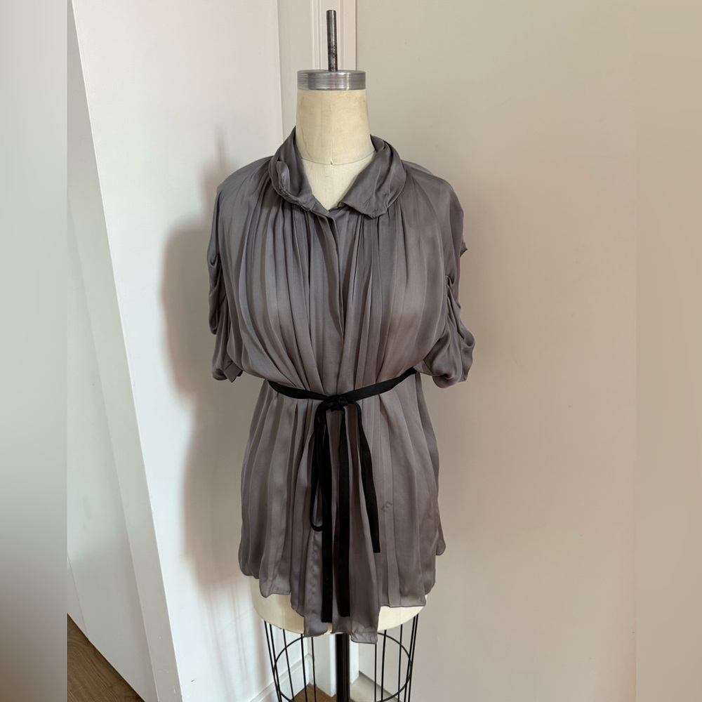 Vintage early 2000s y2k silk prada blouse sz 44